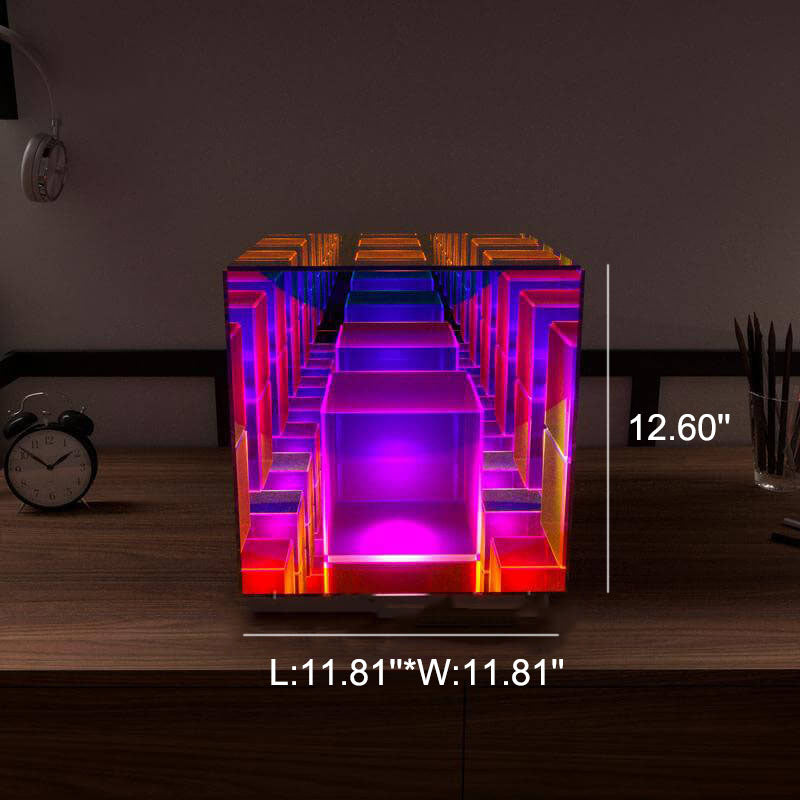 Modern Acrylic RGB Line LED Table Lamp