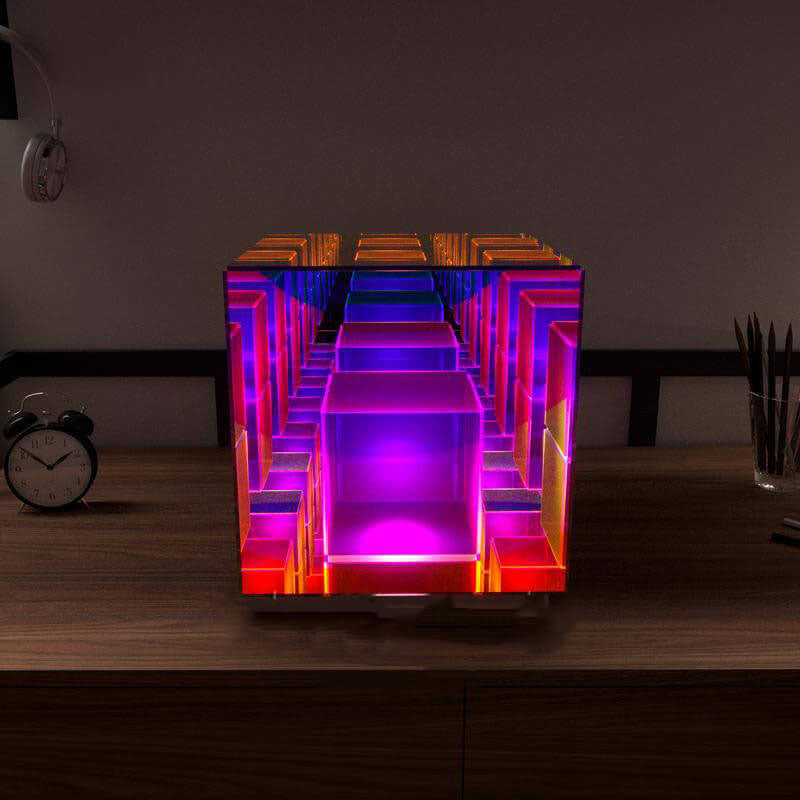 Modern Acrylic RGB Line LED Table Lamp