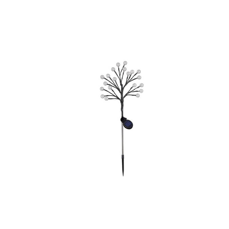 Elegant White 20-Light Outdoor Stake Light