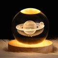 Creative Star System Crystal Ball USB LED Night Table Lamp