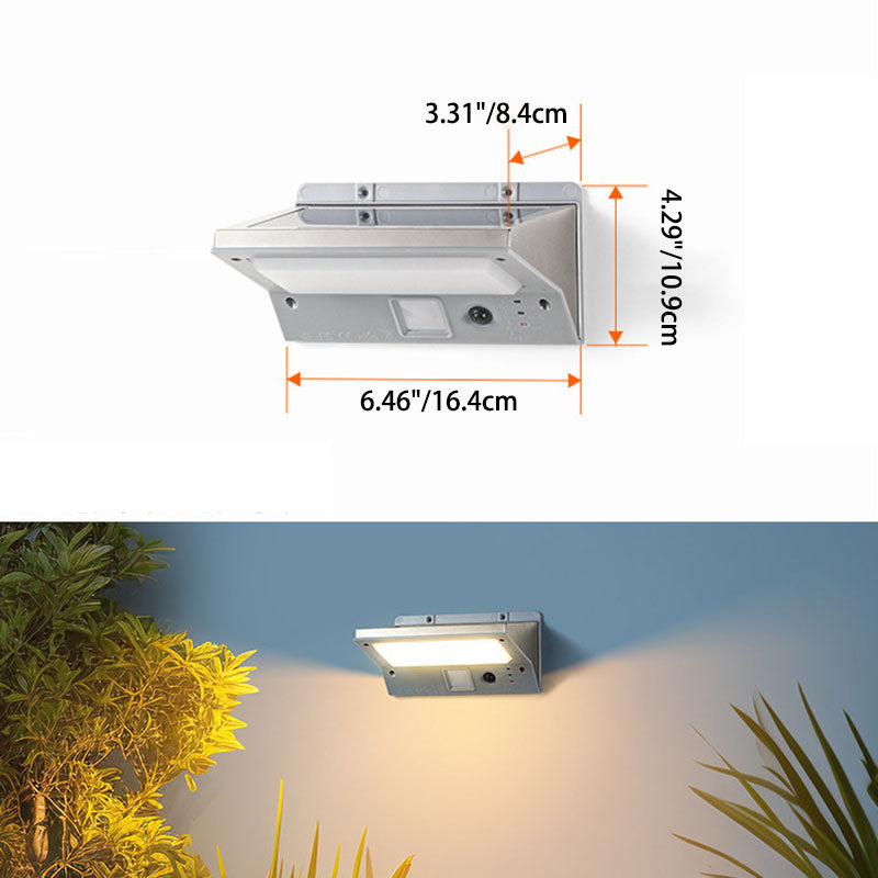 Modern Minimalist Solar Rectangular Trapezoidal Wall Sconce