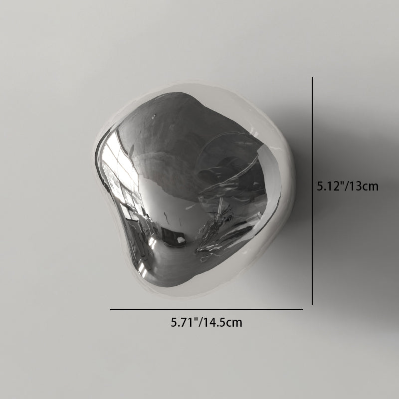 Modern Minimalist Irregular Spherical Glass Wall Sconce