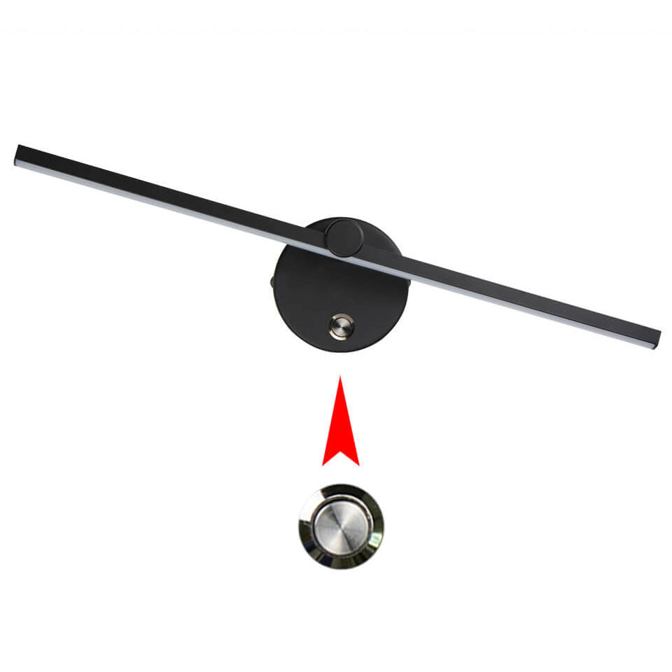 Nordic Minimalist Aluminum Long Bar Switch LED Wall Sconce