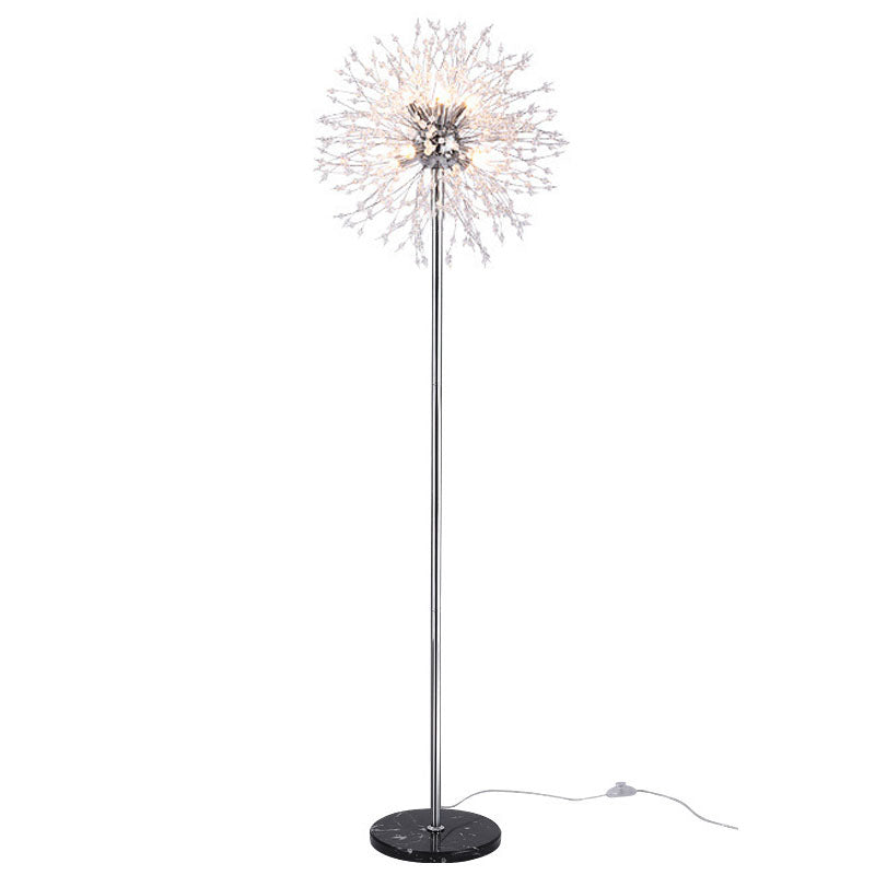 Modern Black 8-Light Floor Lamp
