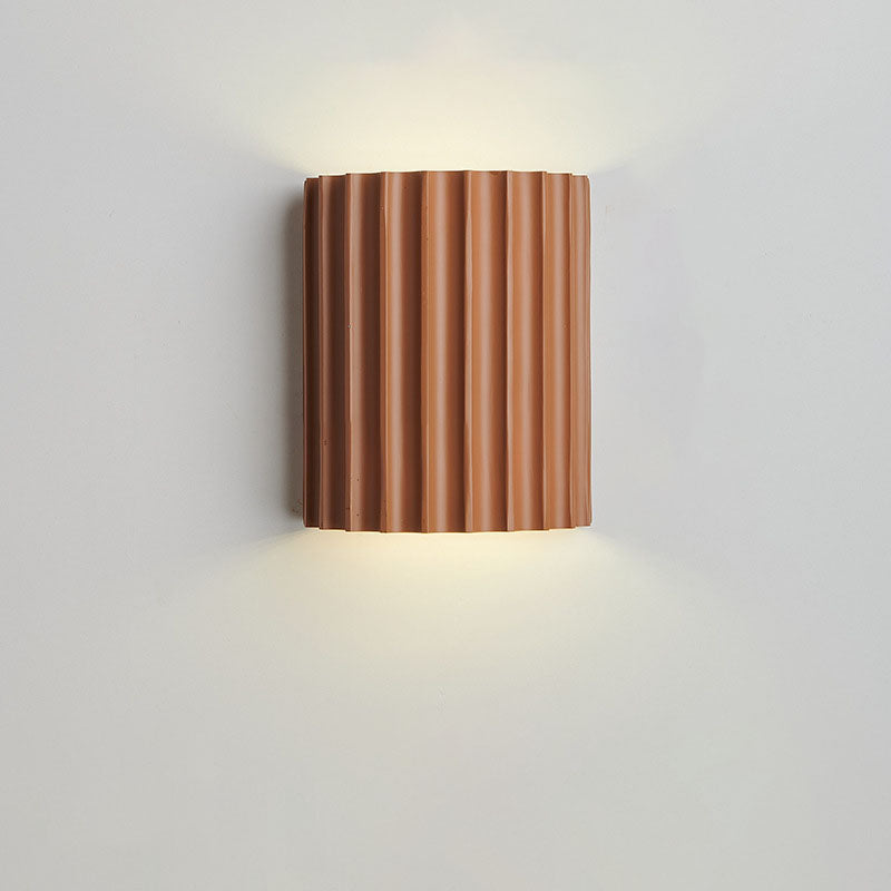 Contemporary Nordic Resin Tiles 2-Light Wall Sconce