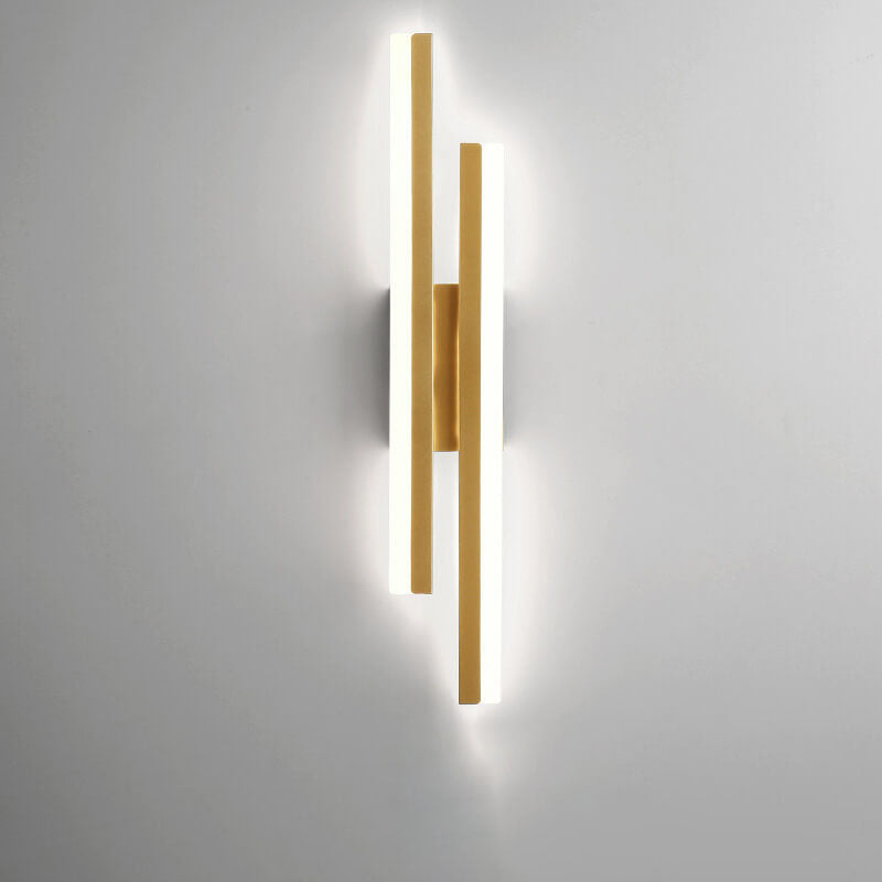 Modern Minimalist Lines Iron Acrylic LED Wall Sconce