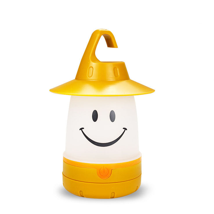 Creative Smiley Lantern Outdoor Camping LED Table Lamp