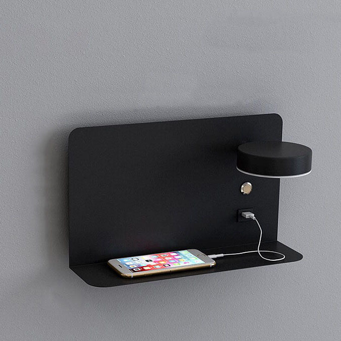 Modern Iron Square LED USB Rechargeable Wall Sconce