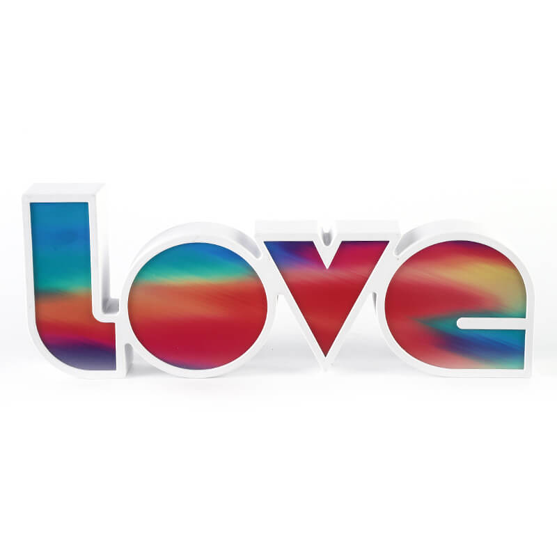 Creative PS LOVE Letters Wedding Valentines LED Table Lamp