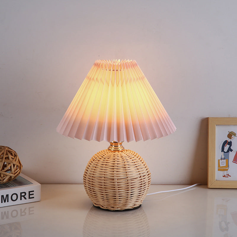 Nordic Contemporary LED Table Lamp with Pleated Table Lamp