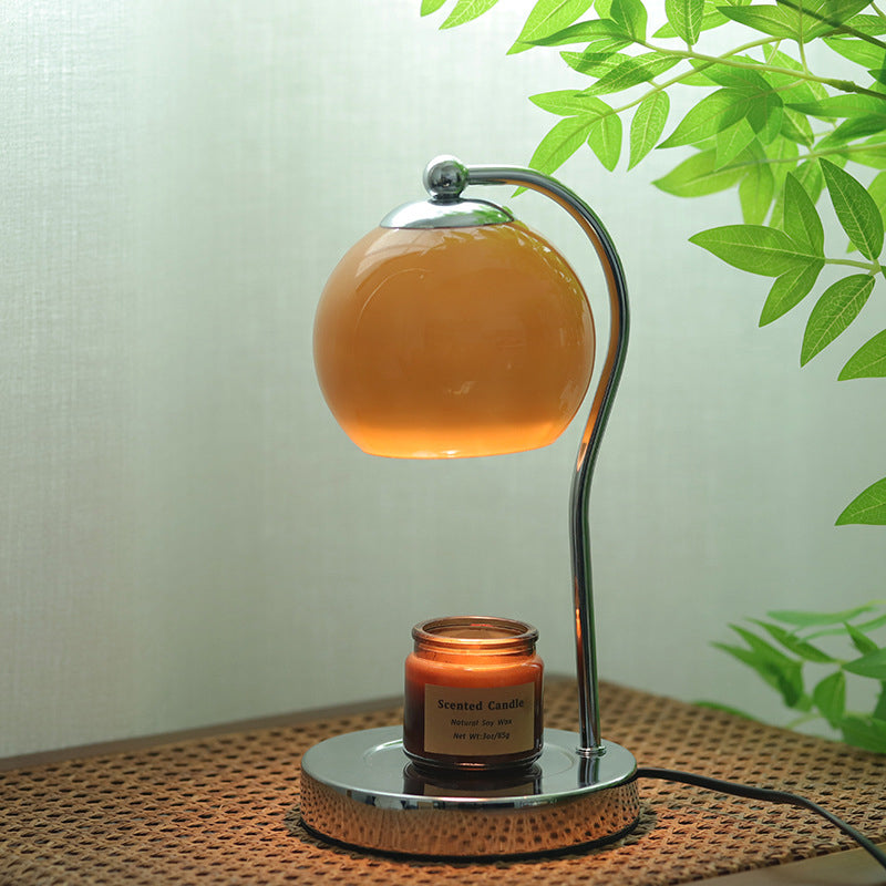 Modern Minimalist Orb Iron Glass 1-Light Melting Table Lamp
