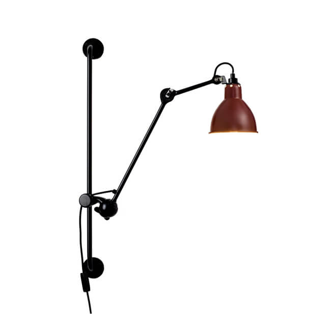 Industrial Vintage Iron Long Pole Swing Arm Wall Sconce