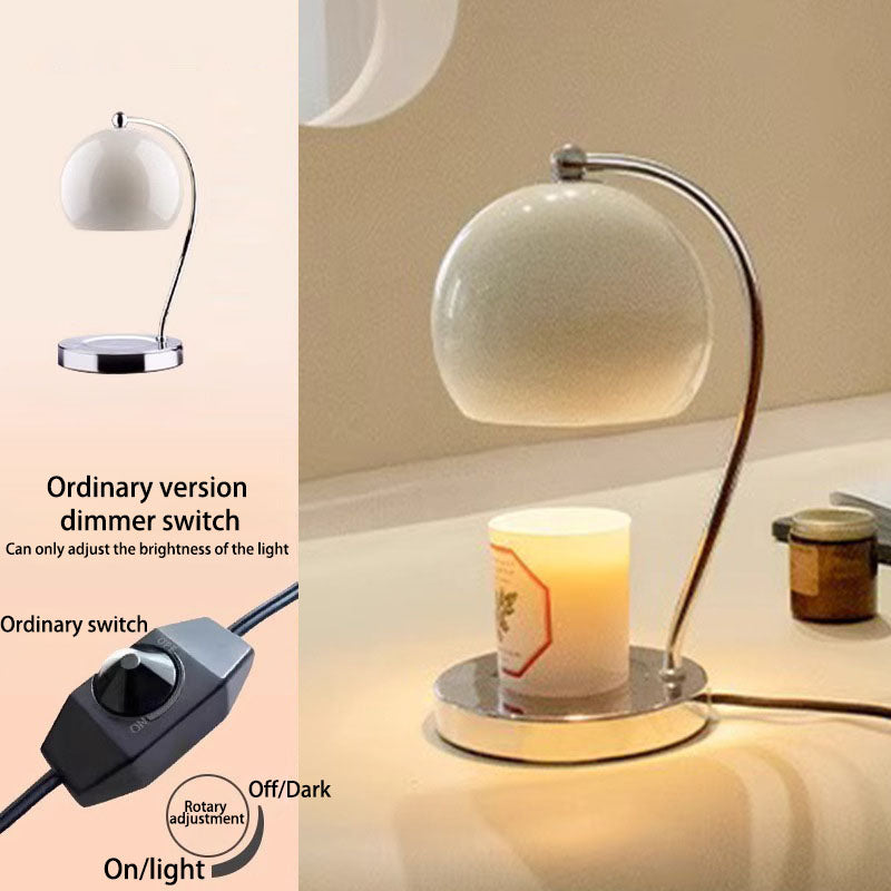 Scandinavian Iron Stainless Steel Round Ball Table Lamp