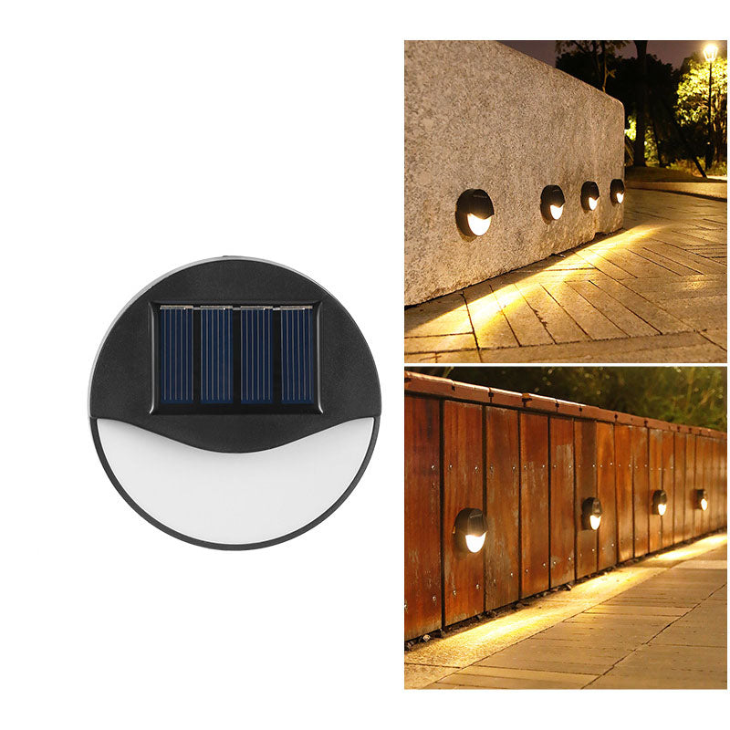 Modern Minimalist Solar LED Outdoor Patio Step Wall Light