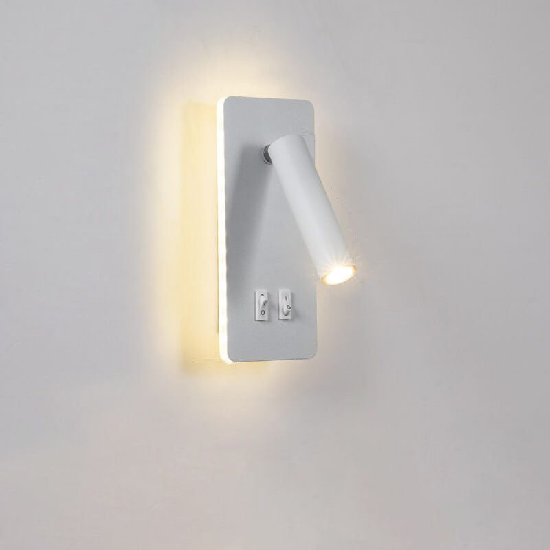 Contemporary Nordic Iron Square Spotlight Wall Sconce