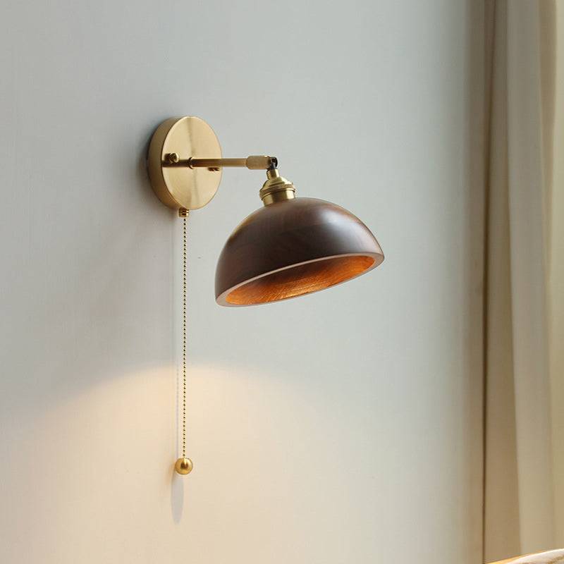 Contemporary Scandinavian Cone Copper 1-Light Wall Sconce