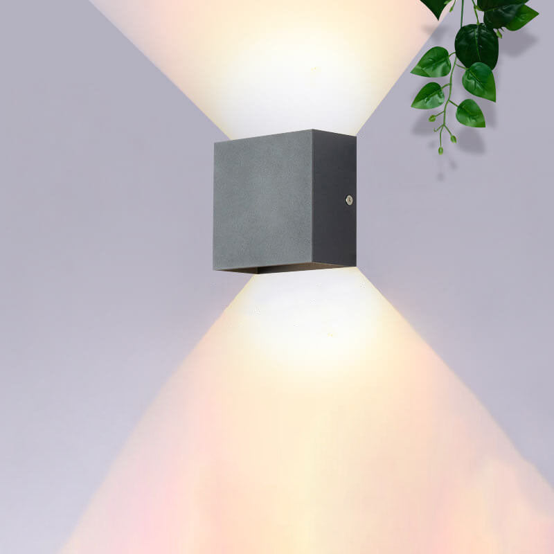 Modern Minimalist Square Aluminum LED Wall Sconce