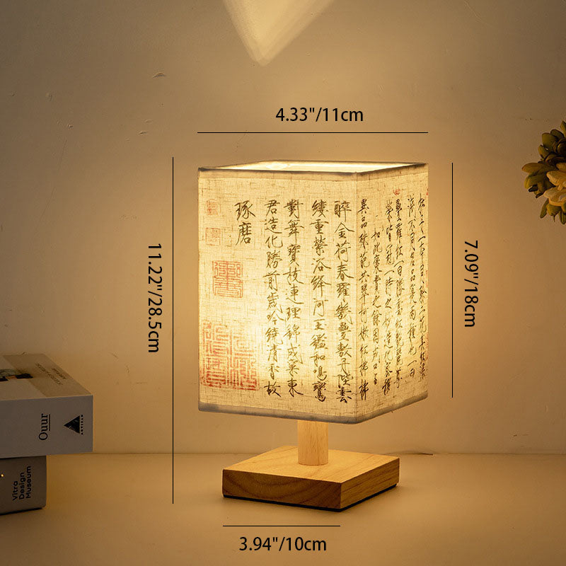 Creative Fabric Square USB LED Table Lamp