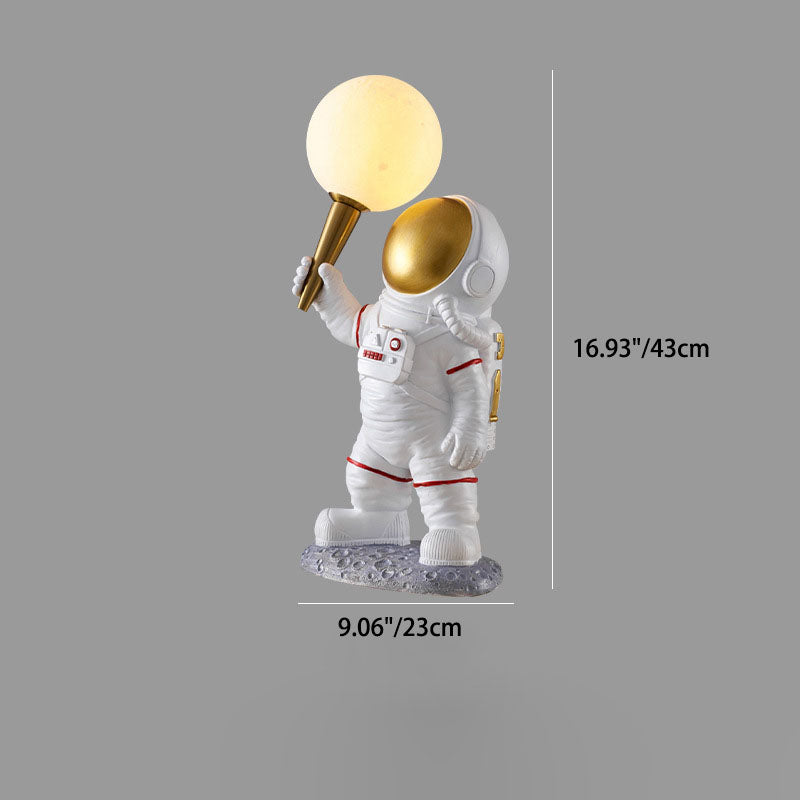 Modern Cartoon Astronaut Wall Sconce 1-Light Wall Sconce