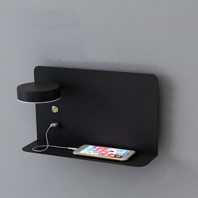 Modern Iron Square LED USB Rechargeable Wall Sconce