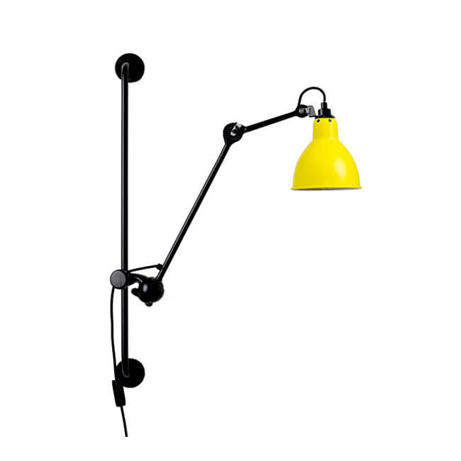 Industrial Vintage Iron Long Pole Swing Arm Wall Sconce