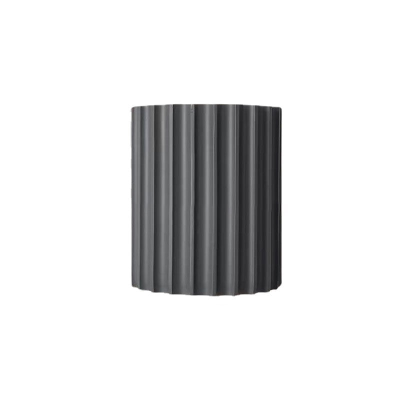 Contemporary Scandinavian Resin Half Column 2-Light Wall Sconce