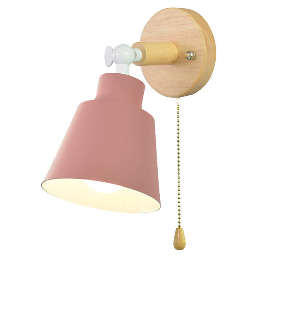 Nordic Minimalist Macaron Solid Color Rotatable Wall Sconce