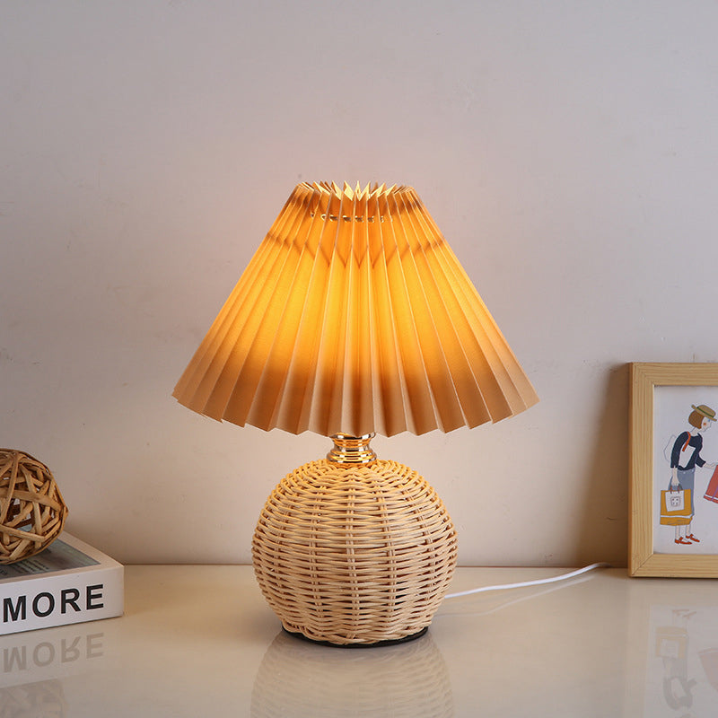 Nordic Contemporary LED Table Lamp with Pleated Table Lamp