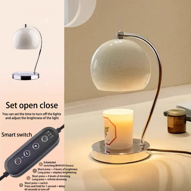 Scandinavian Iron Stainless Steel Round Ball Table Lamp
