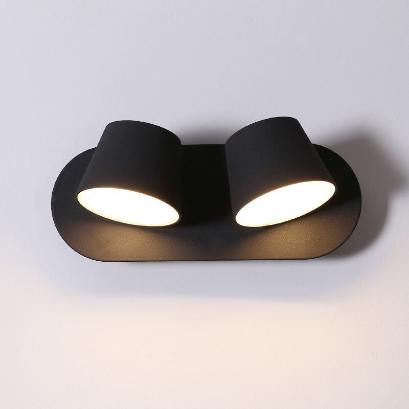 Modern Minimalist Dome Frosted Rotatable LED Reading Wall Sconce