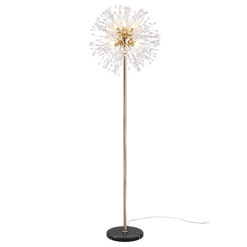 Modern Black 8-Light Floor Lamp