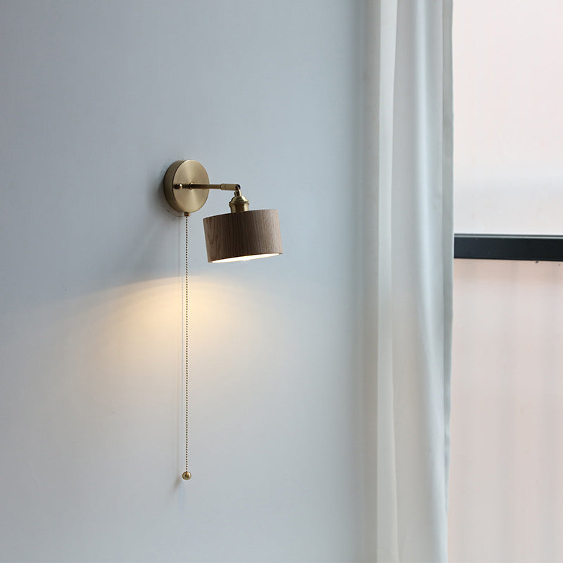 Contemporary Scandinavian Cone Copper 1-Light Wall Sconce