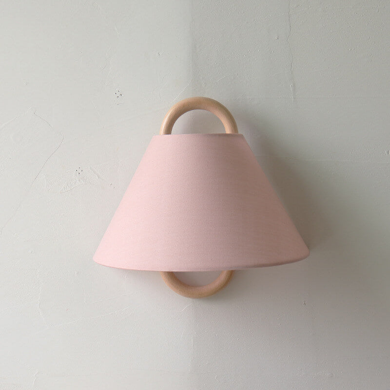 Modern Solid Wood Pleated Semi-Circle Wall Sconce