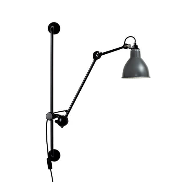 Industrial Vintage Iron Long Pole Swing Arm Wall Sconce