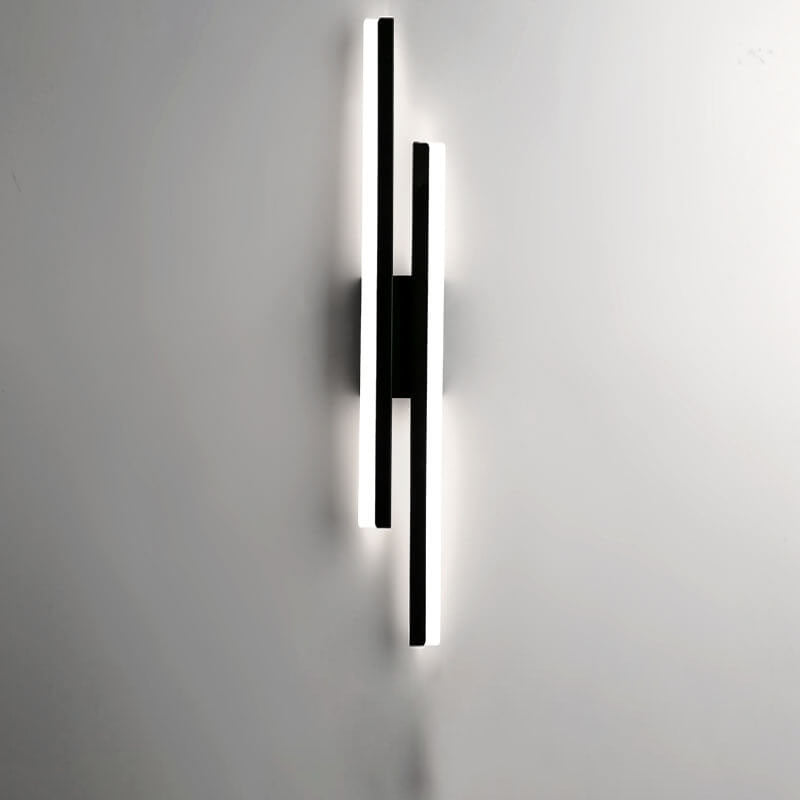 Modern Minimalist Lines Iron Acrylic LED Wall Sconce