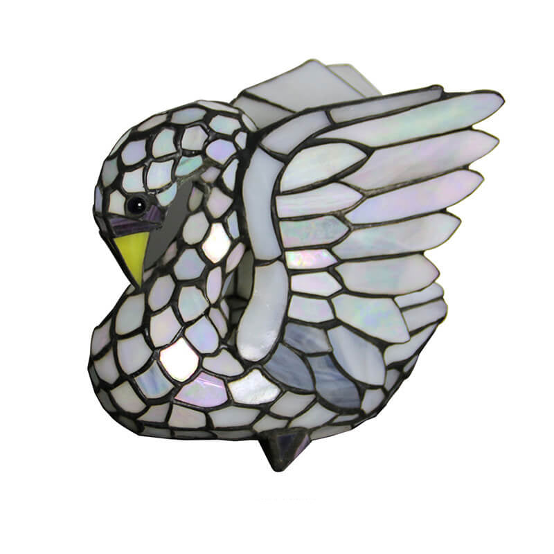 Tiffany Creative Animal Stained Glass 1-Light Table Lamp
