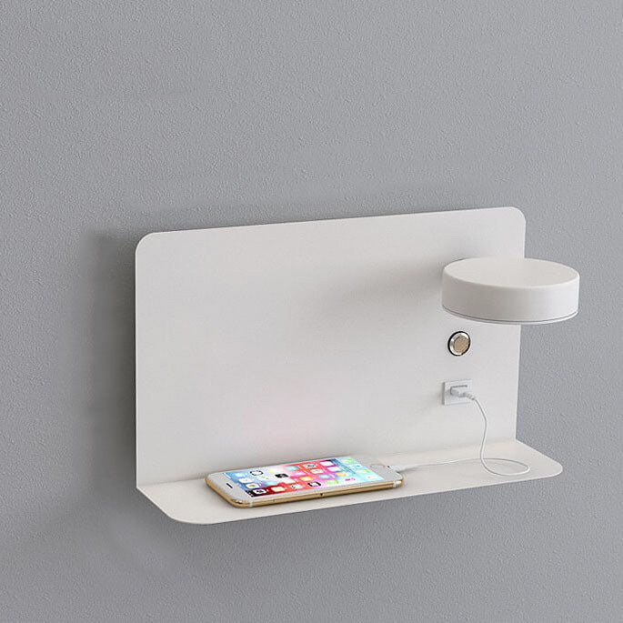 Modern Iron Square LED USB Rechargeable Wall Sconce
