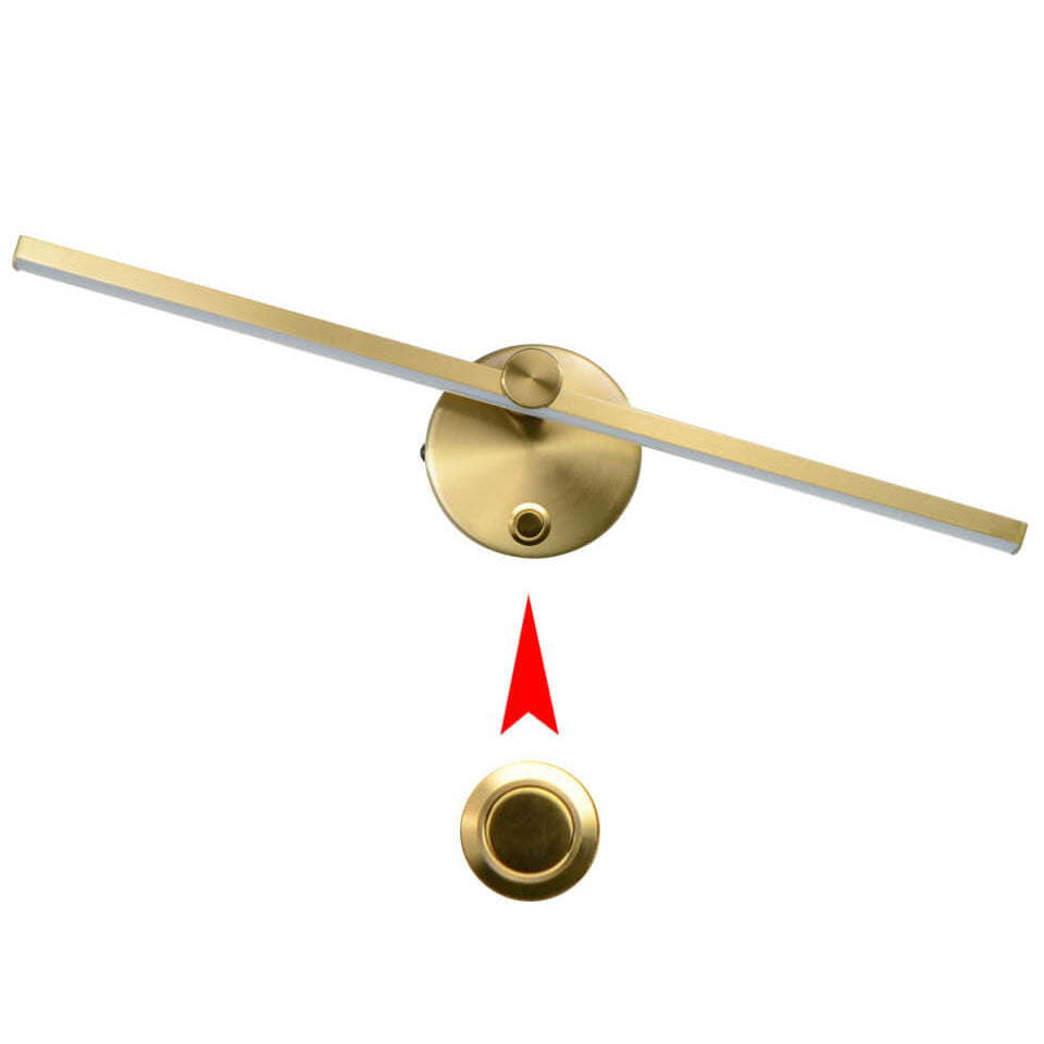 Nordic Minimalist Aluminum Long Bar Switch LED Wall Sconce