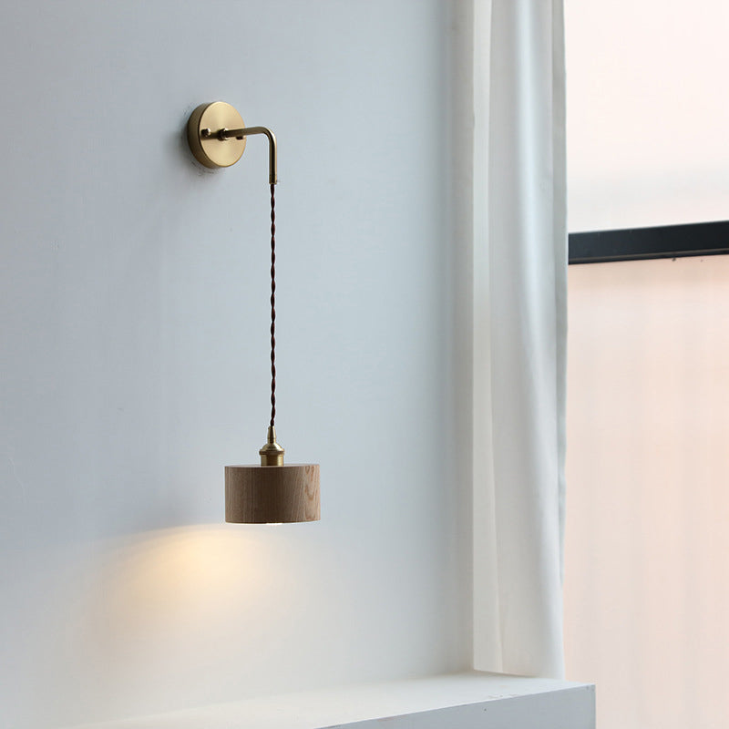 Contemporary Scandinavian Cone Copper 1-Light Wall Sconce