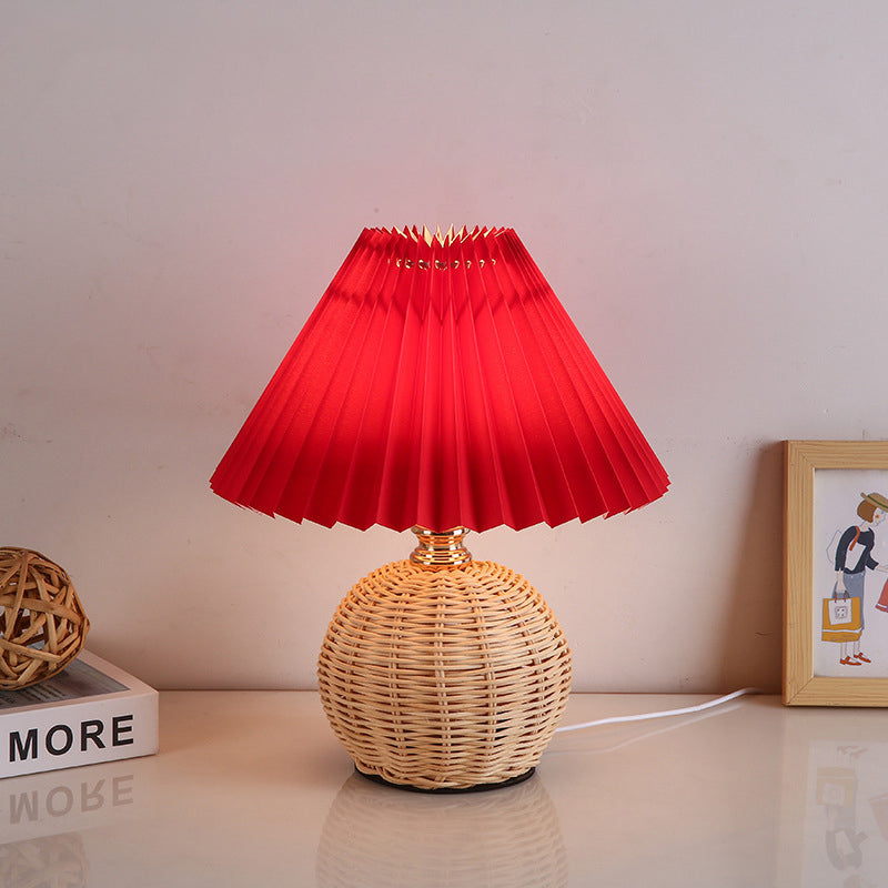 Nordic Contemporary LED Table Lamp with Pleated Table Lamp