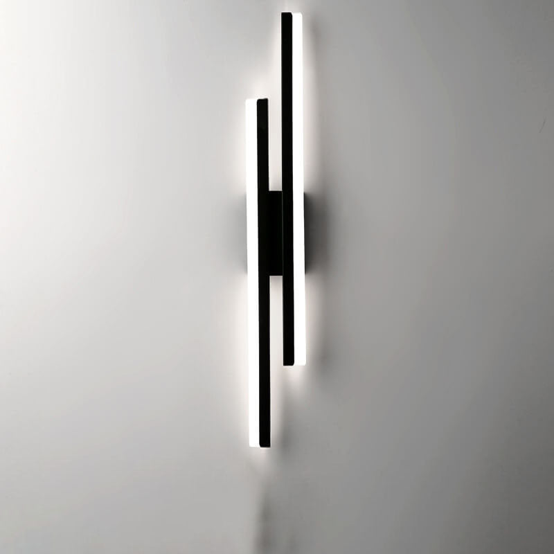 Modern Minimalist Lines Iron Acrylic LED Wall Sconce