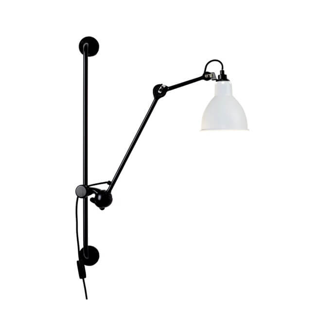 Industrial Vintage Iron Long Pole Swing Arm Wall Sconce
