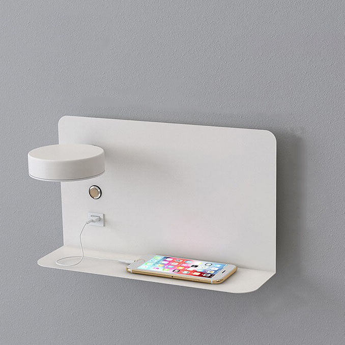 Modern Iron Square LED USB Rechargeable Wall Sconce