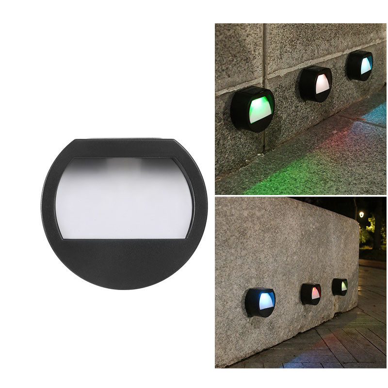 Modern Minimalist Solar LED Outdoor Patio Step Wall Light
