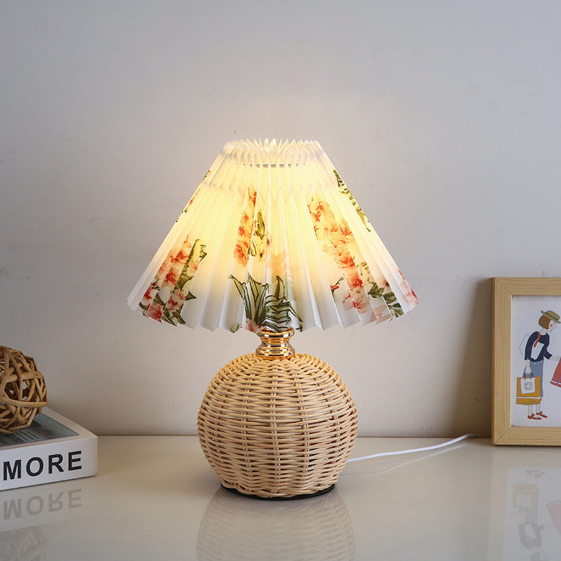 Nordic Contemporary LED Table Lamp with Pleated Table Lamp