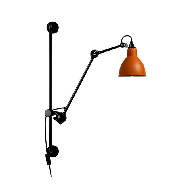 Industrial Vintage Iron Long Pole Swing Arm Wall Sconce