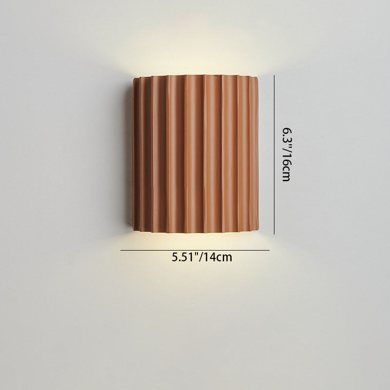 Contemporary Nordic Resin Tiles 2-Light Wall Sconce