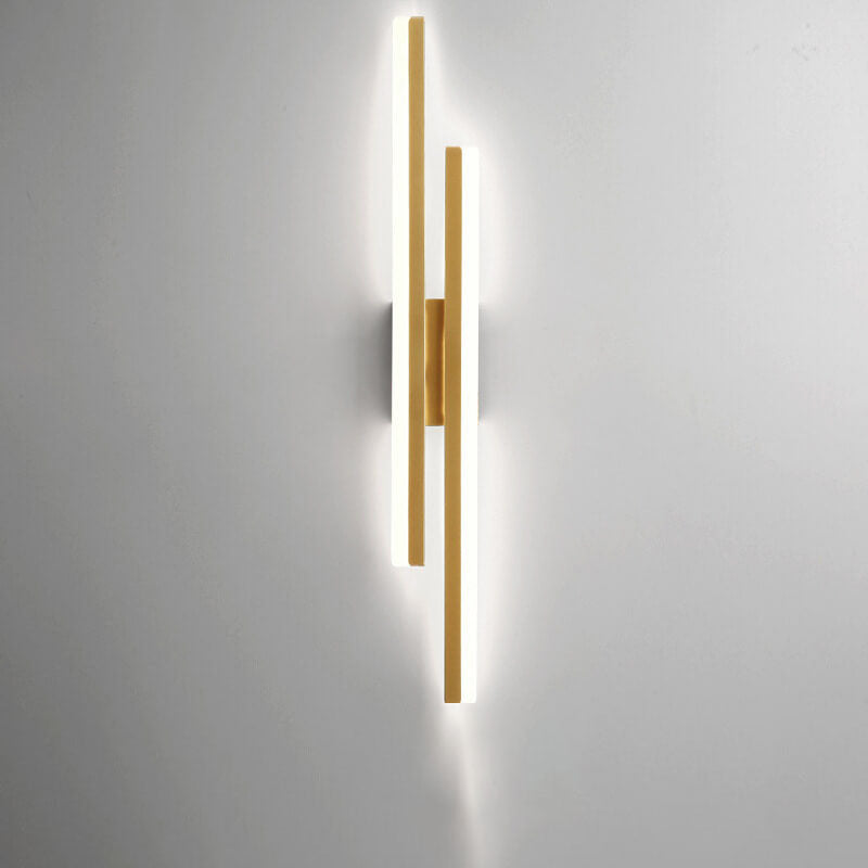 Modern Minimalist Lines Iron Acrylic LED Wall Sconce