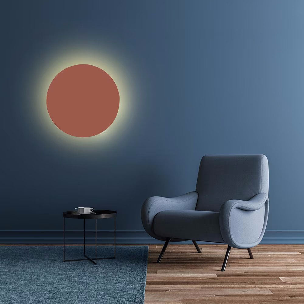 Modern Minimalist Colorful Round Iron LED Wall Sconce
