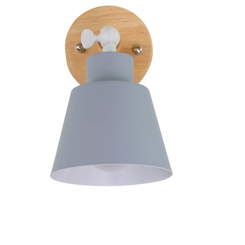 Nordic Minimalist Macaron Solid Color Rotatable Wall Sconce